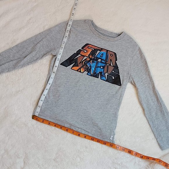 Star Wars Kids Long-sleeved Small Grey Shirt - GAP - Picture 7 of 7